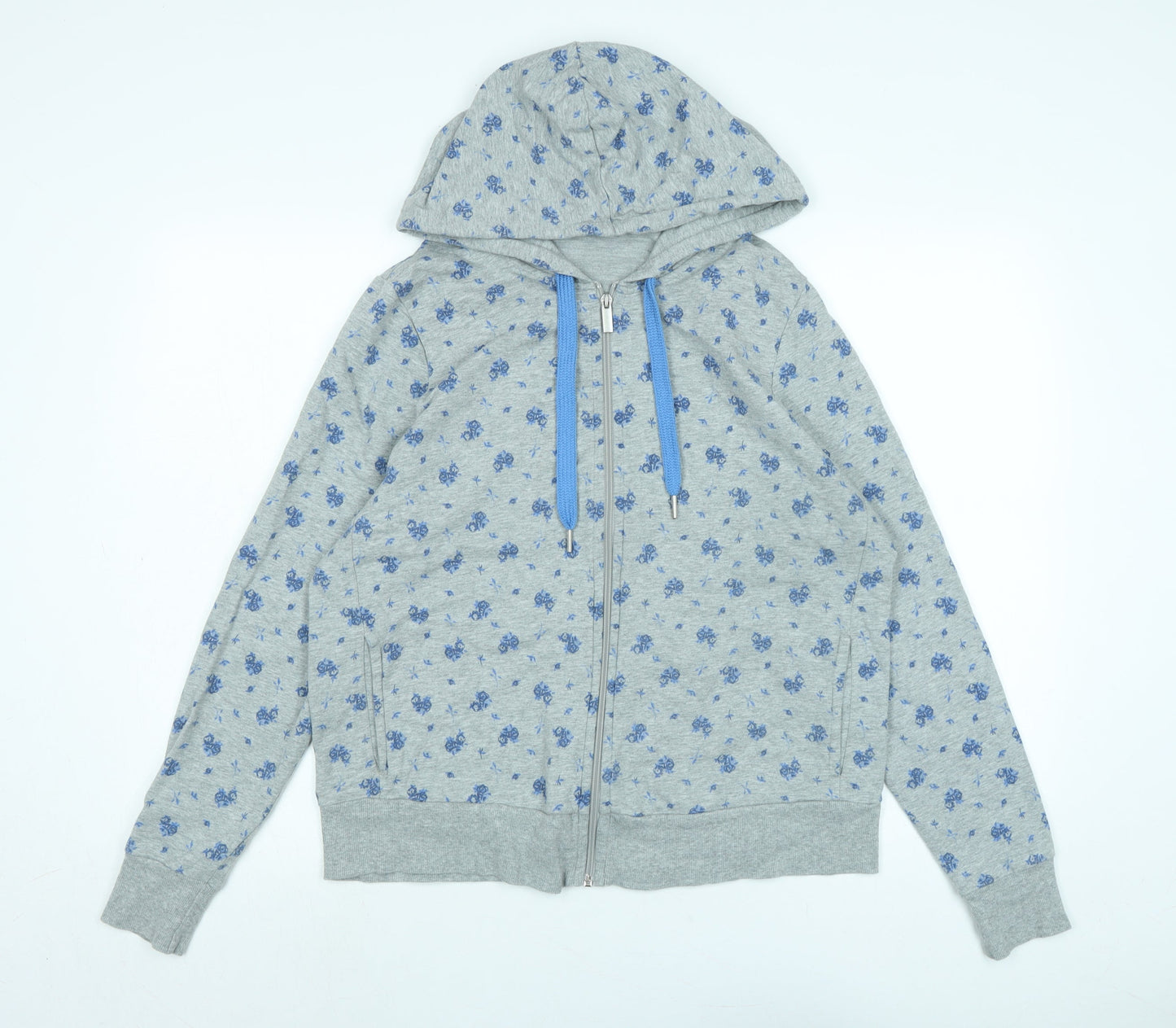 Marks and Spencer Womens Grey Jacket Size 16 Zip