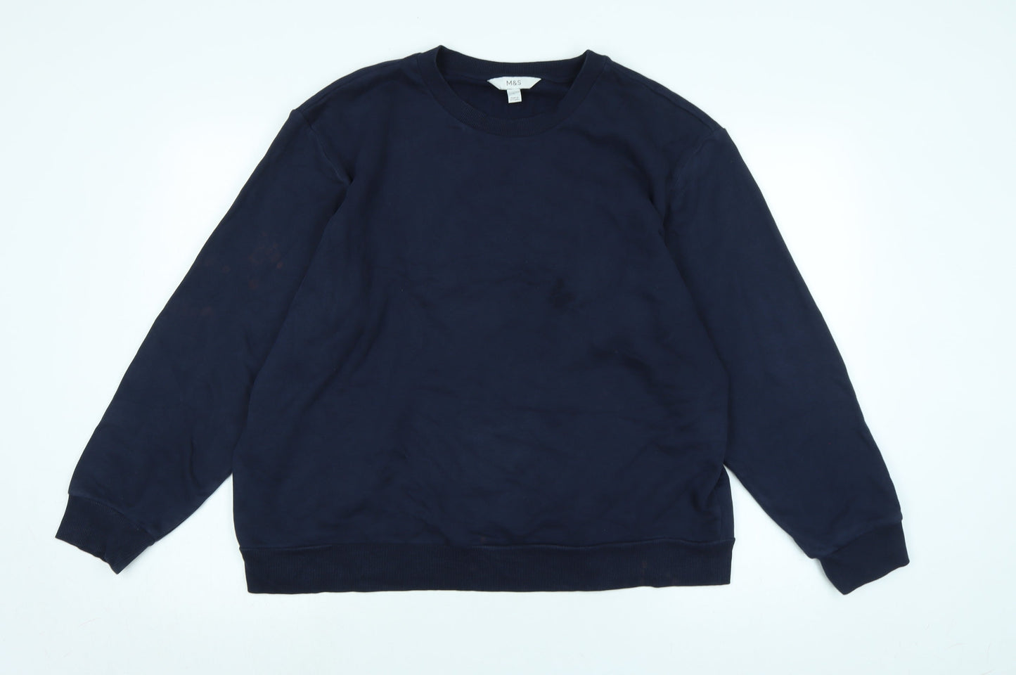 NEXT Womens Blue Polyester Pullover Sweatshirt Size M