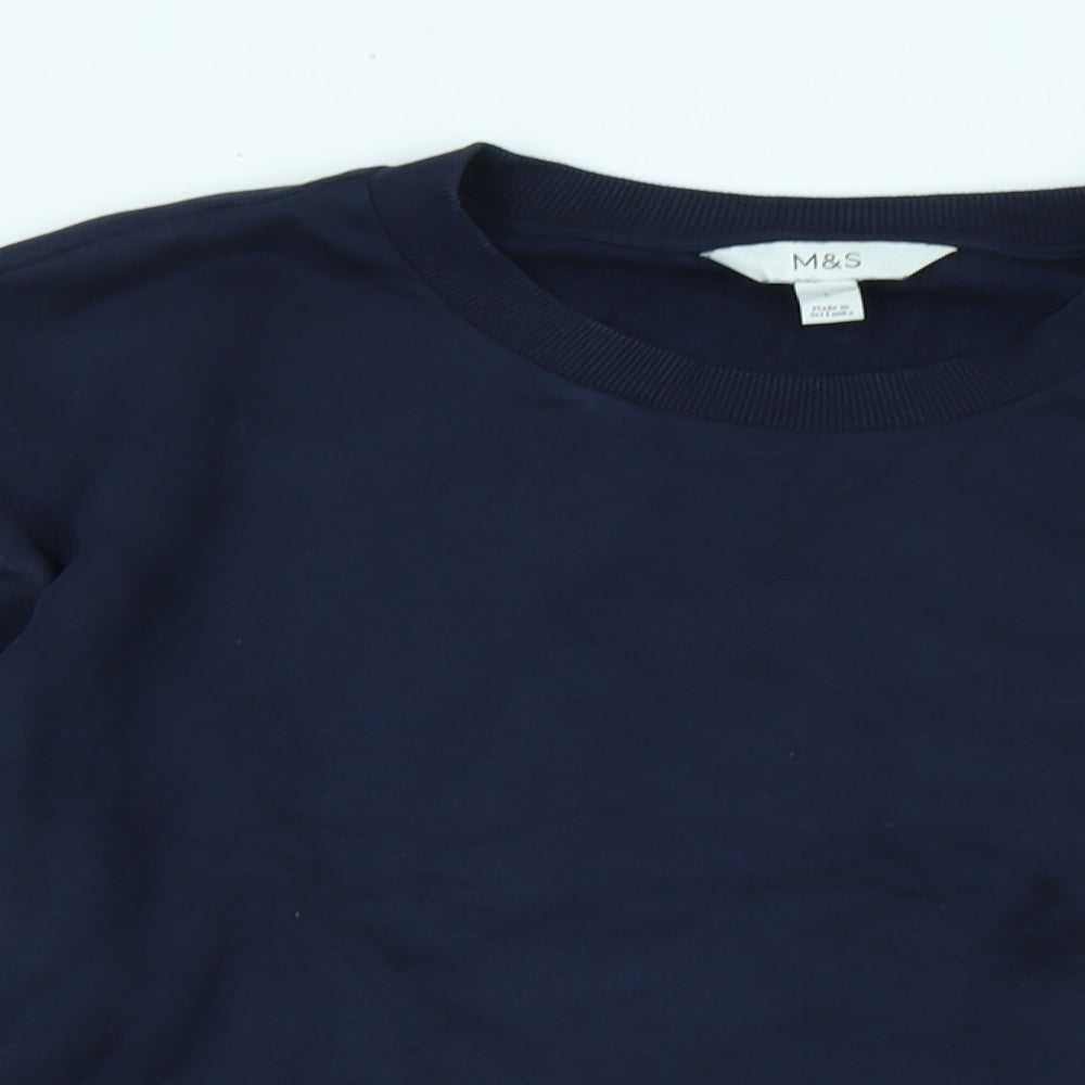 NEXT Womens Blue Polyester Pullover Sweatshirt Size M