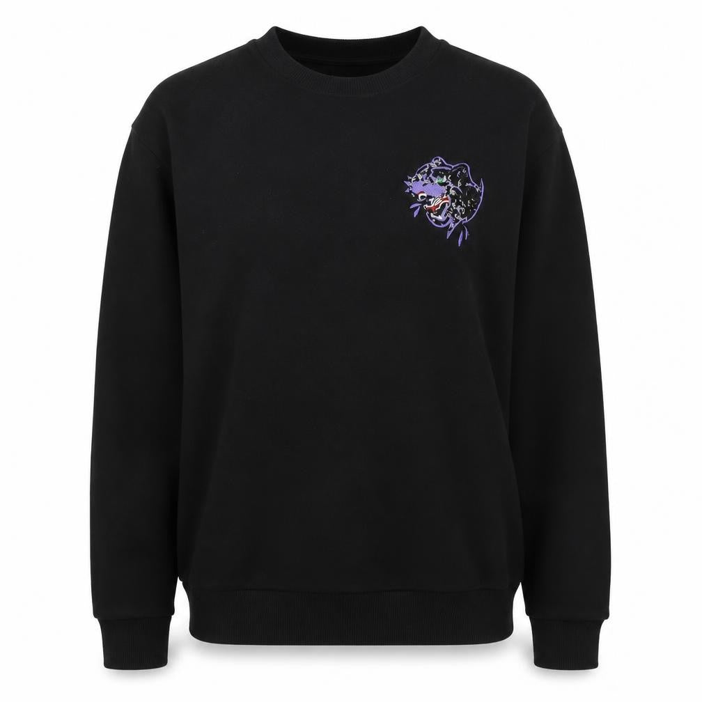 ASOS Womens Black Polyester Pullover Sweatshirt Size M - Sequin motif