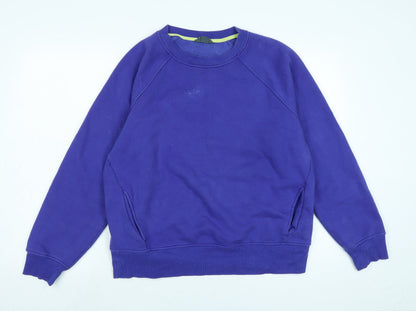 Goodmove Womens Purple Polyester Pullover Sweatshirt Size 14