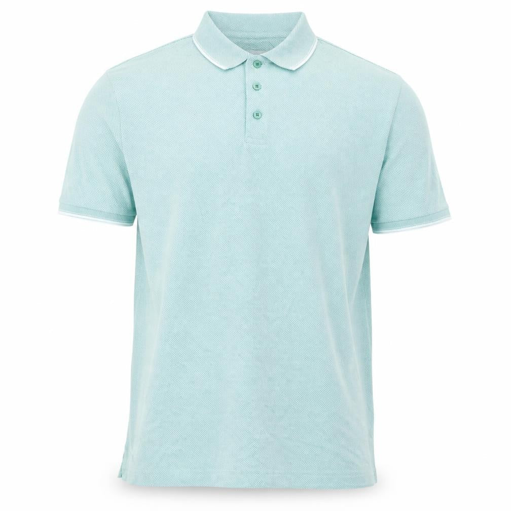 Marks & Spencer Mens Green Polyester Polo Size LT Collared Button