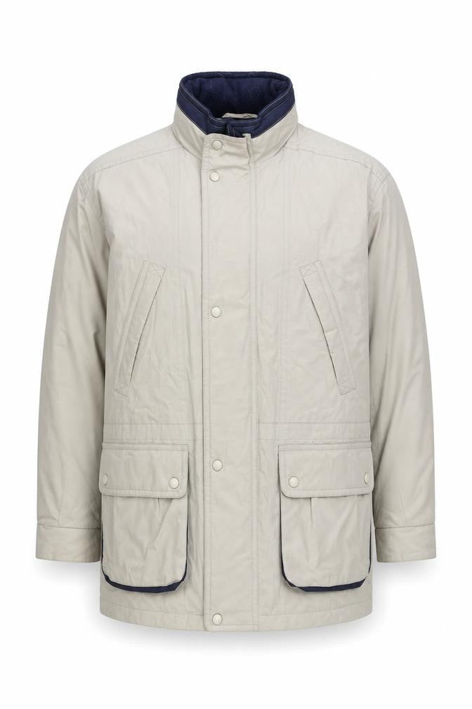 Marks & Spencer Mens Beige Jacket Coat Size L Zip