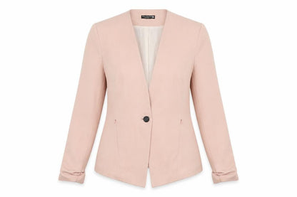 Daisy Collection Womens Pink Jacket Blazer Size 14 Button