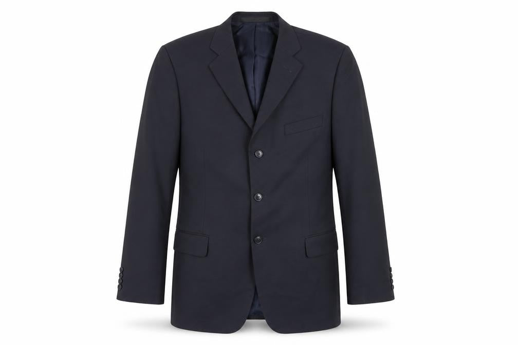 Marks & Spencer Mens Blue Polyester Jacket Blazer Size 42 Regular
