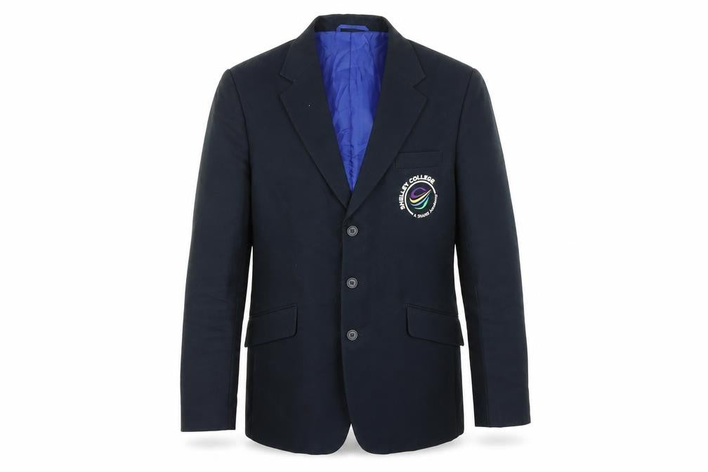 Banner Boys Blue Jacket Blazer Size L Button - Shelley College