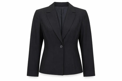 Together Womens Black Jacket Blazer Size 12 Button