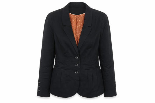 H&M Womens Black Jacket Blazer Size 10 Button