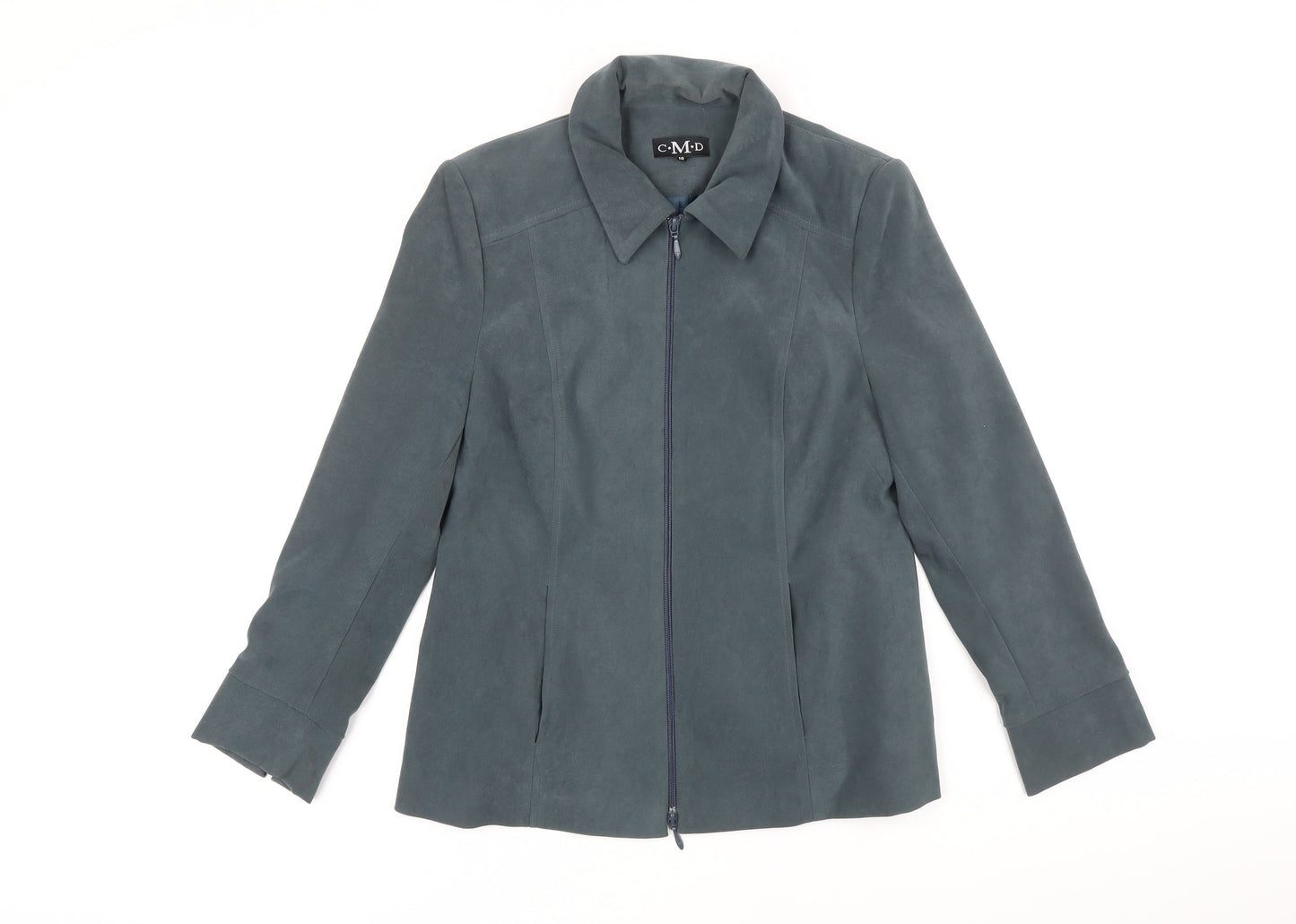 C.M.D Womens Green Jacket Size 10 Toggle