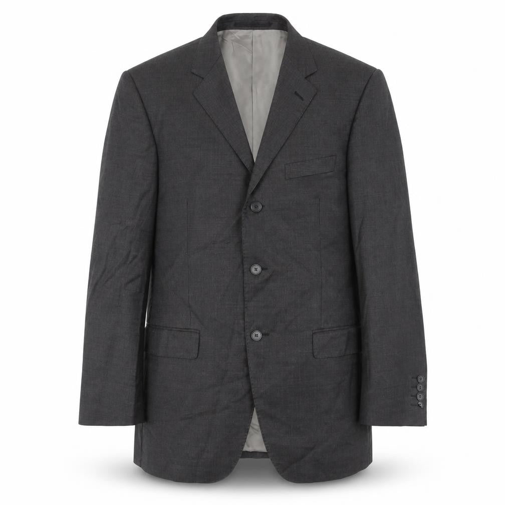 Marks & Spencer Mens Grey Wool Jacket Blazer Size 40 Regular