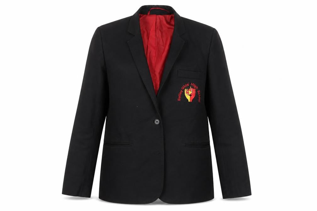 Winterbottoms Girls Black Jacket Blazer Size M Button - Batley Girl's Highschool