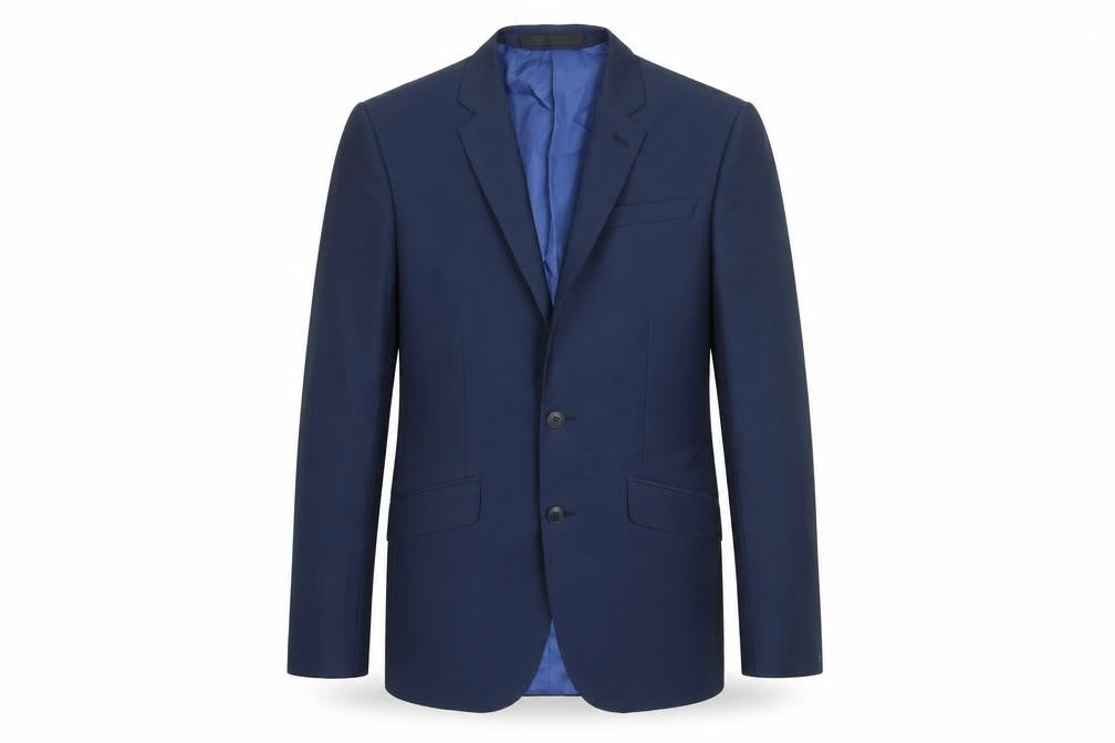 Marks & Spencer Mens Blue Polyester Jacket Blazer Size 36 Regular