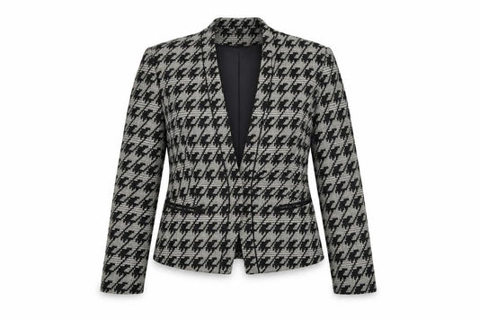 H&M Womens Multicoloured Geometric Jacket Blazer Size 6