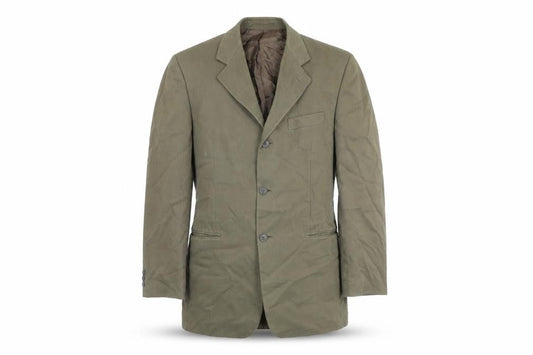 Debenhams & freebody Mens Green Cotton Jacket Blazer Size 40 Regular