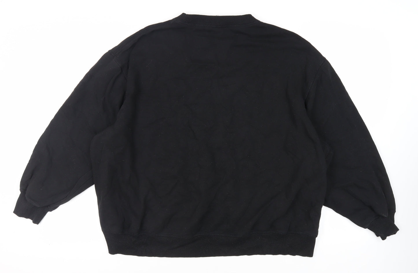 Divided by H&M Womens Black Cotton Pullover Sweatshirt Size XL Pullover