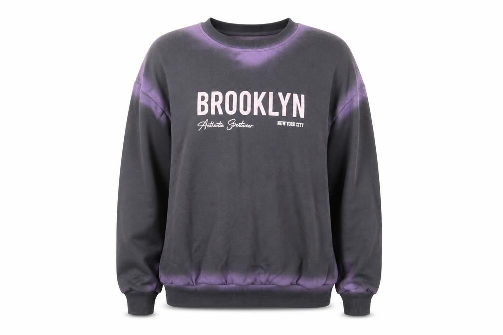 ASZMI Womens Grey Cotton Pullover Sweatshirt Size L Pullover - Brooklyn NYC