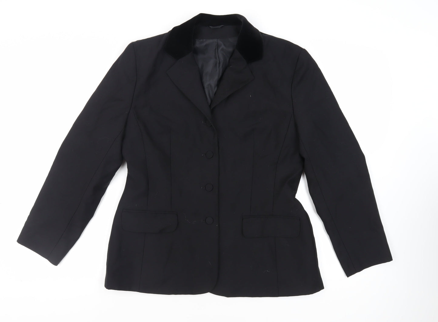 NEXT Womens Black Jacket Blazer Size 14 Button