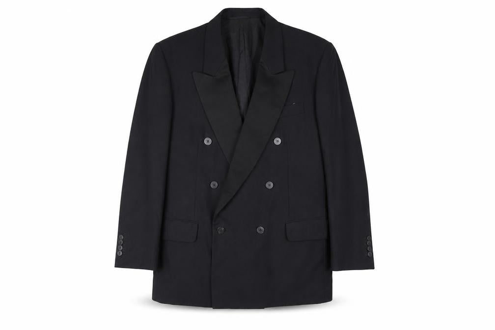 The Loretto Collection Mens Black Polyester Tuxedo Suit Jacket Size 40 Regular