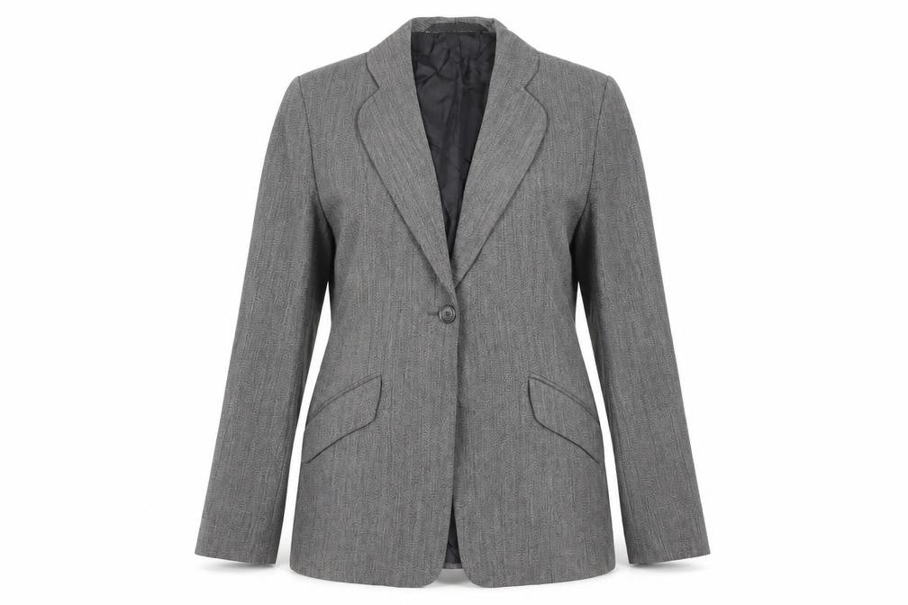 Marks & Spencer Womens Grey Jacket Blazer Size 10 Button
