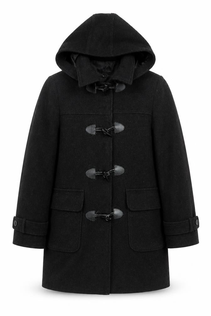 FOUR SEASONS Womens Grey Pea Coat Coat Size XL Toggle