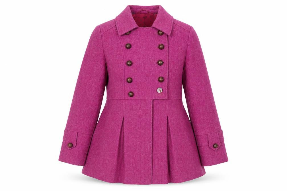 NEXT Womens Pink Pea Coat Coat Size 12 Button