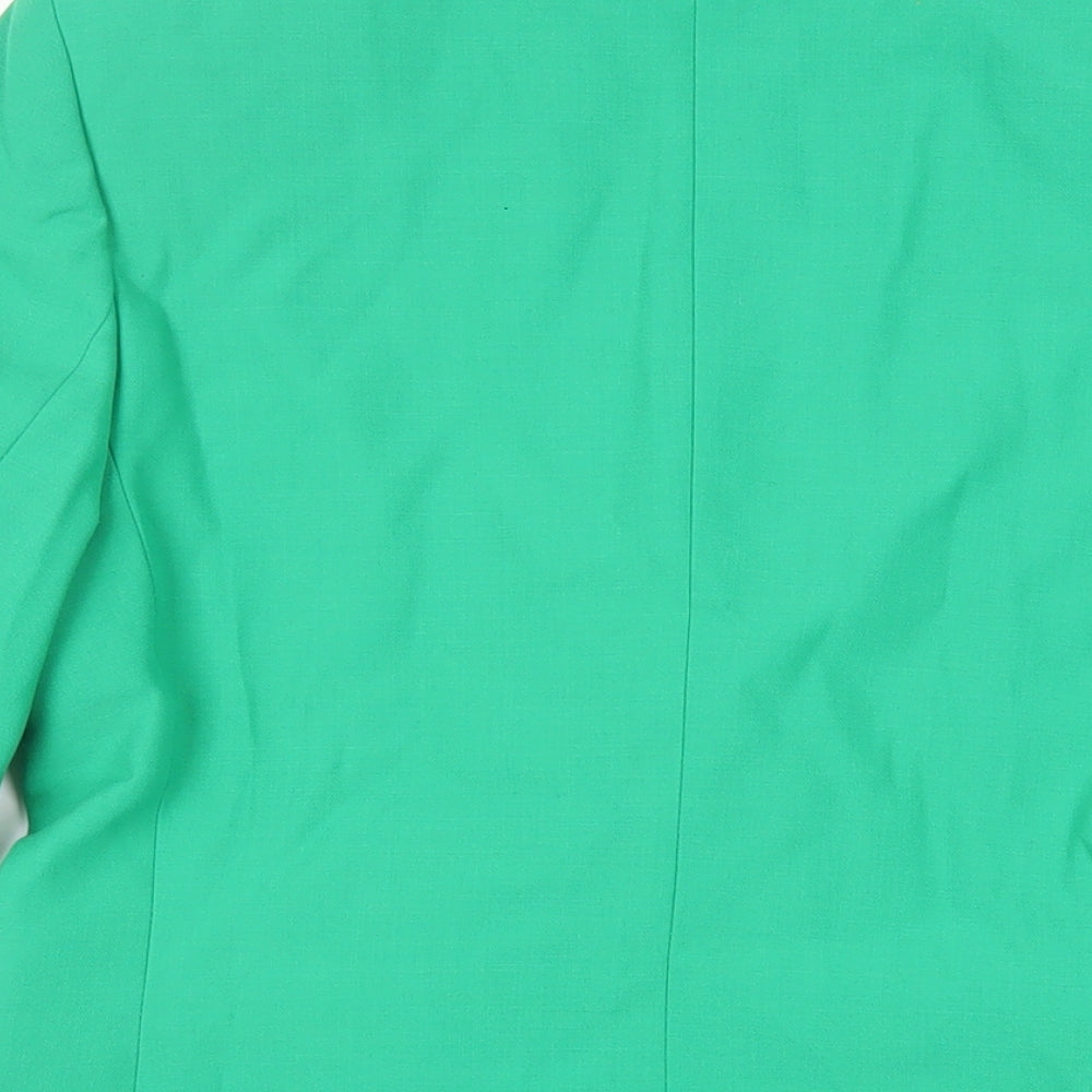 Marks and Spencer Womens Green Jacket Blazer Size 10 Button