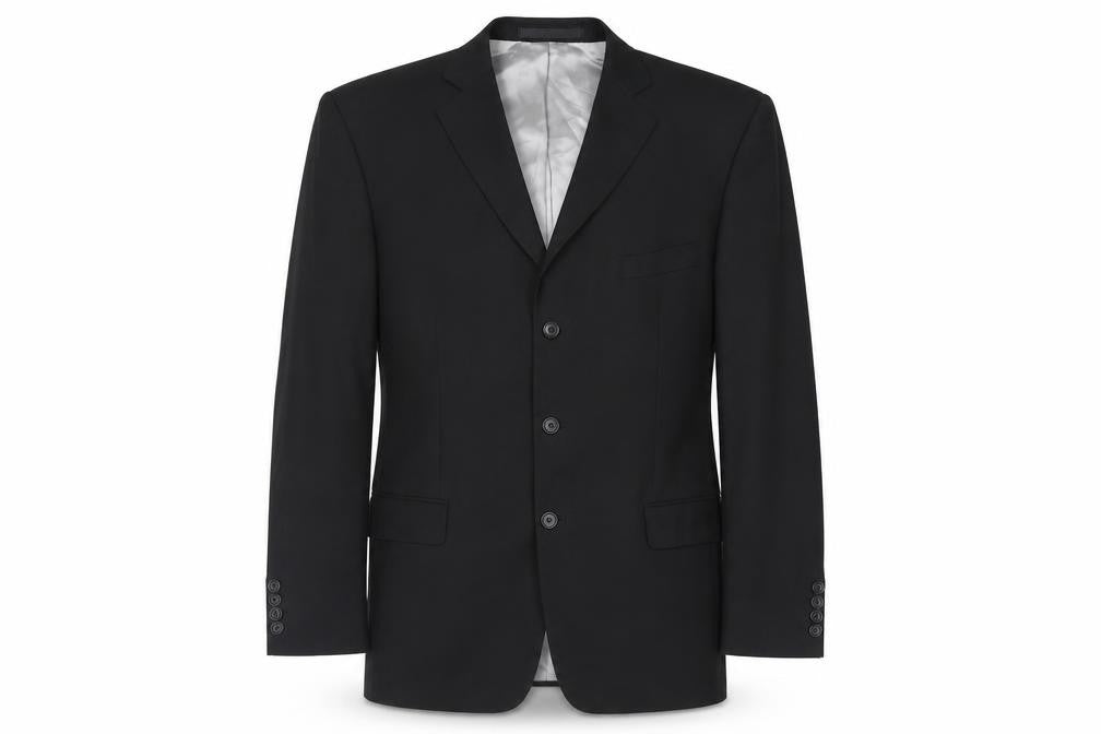 Marks & Spencer Mens Black Wool Jacket Suit Jacket Size 46 Regular