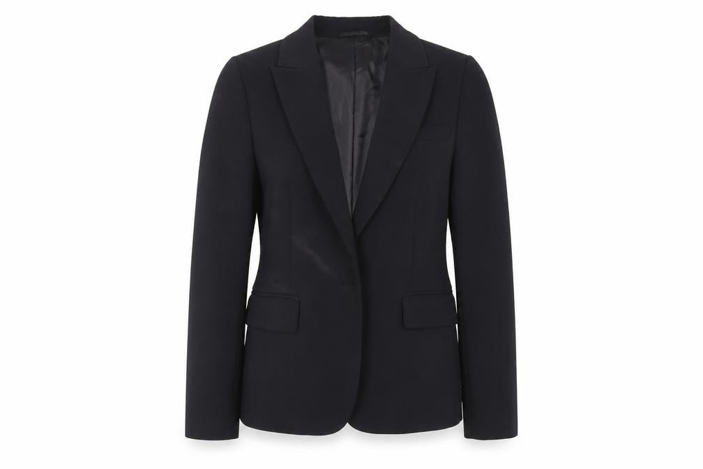 Marks and Spencer Womens Black Jacket Blazer Size 6 Button