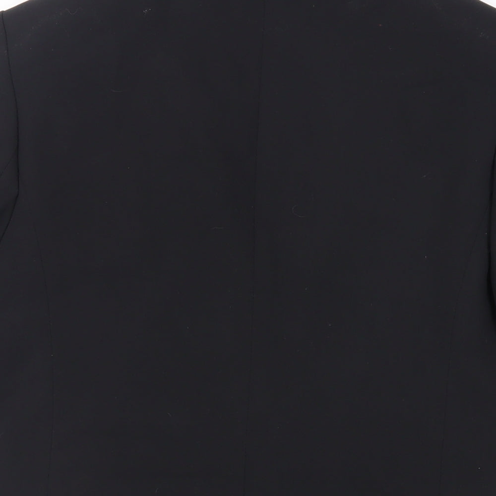 Marks and Spencer Womens Black Jacket Blazer Size 6 Button