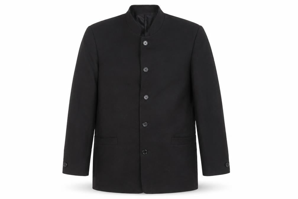 Old Ireland Mens Black Polyester Jacket Suit Jacket Size 38 Regular