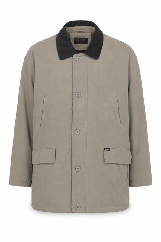 Douglas Mens Brown Pea Coat Coat Size 46 Button
