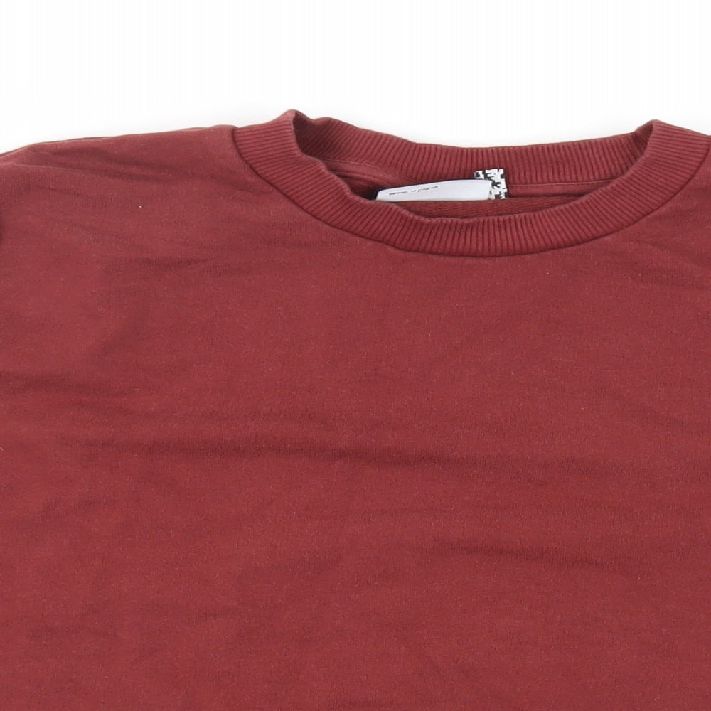 ASOS Mens Brown Cotton Pullover Sweatshirt Size S