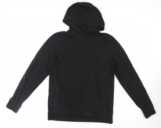 Burton Mens Black Cotton Pullover Hoodie Size M - Pockets