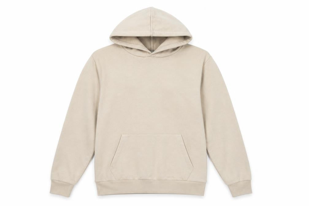 Marks & Spencer Womens Beige Cotton Pullover Hoodie Size XS Pullover - Pockets