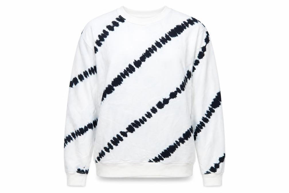 Marks & Spencer Womens White Geometric Cotton Pullover Sweatshirt Size M Pullover