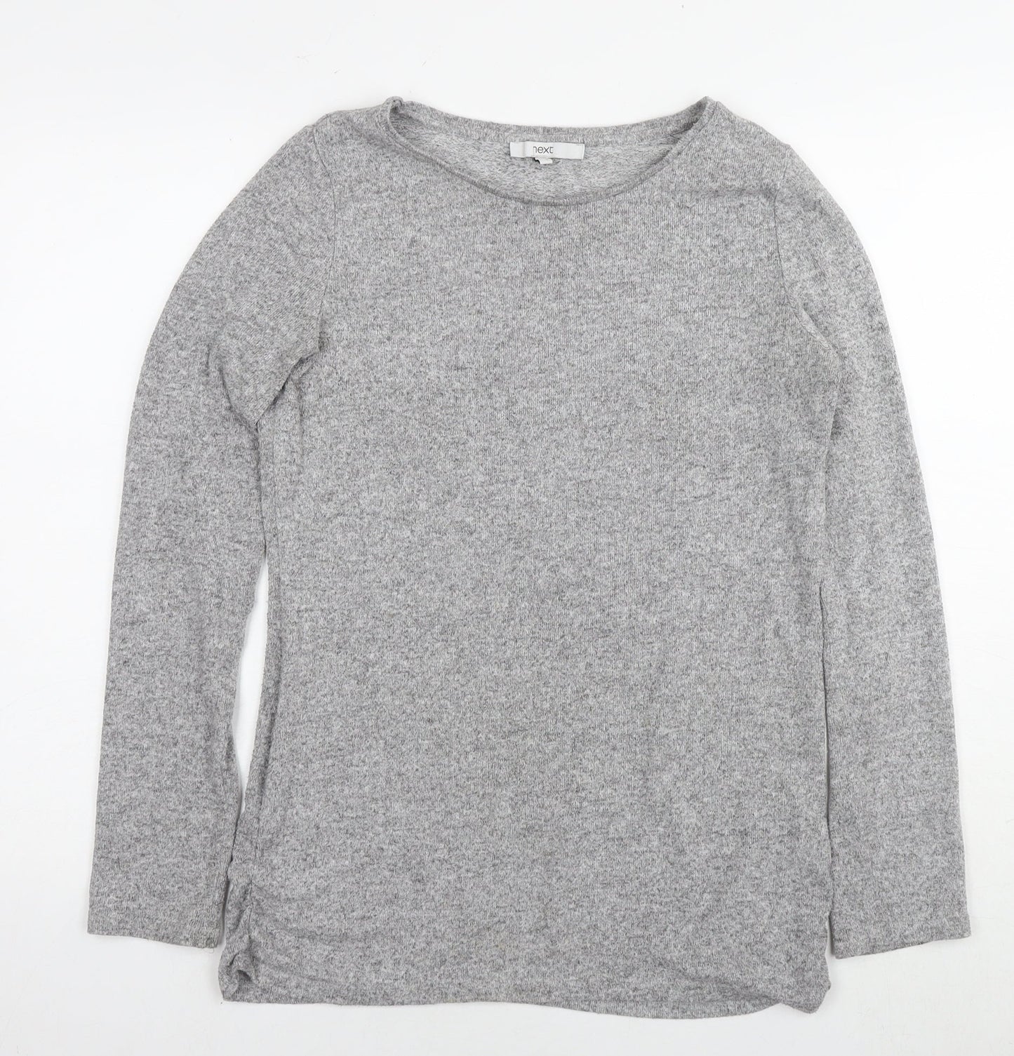 NEXT Womens Grey Round Neck Viscose Pullover Jumper Size 12