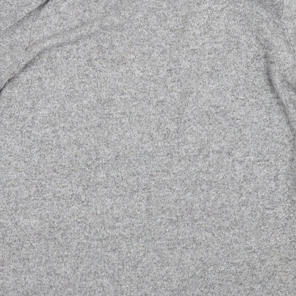 Next Womens Grey Round Neck Viscose Pullover Jumper Size 12
