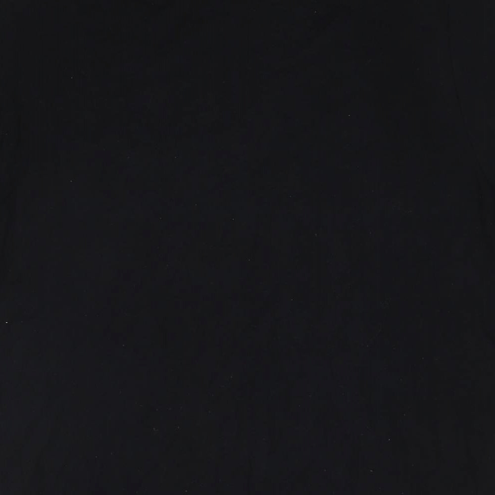 Dorothy Perkins Womens Black Viscose Basic T-Shirt Size 18 Round Neck - Upper East Side