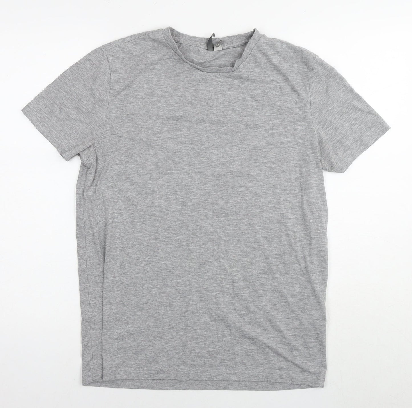 ASOS Womens Grey Polyester Basic T-Shirt Size M Round Neck