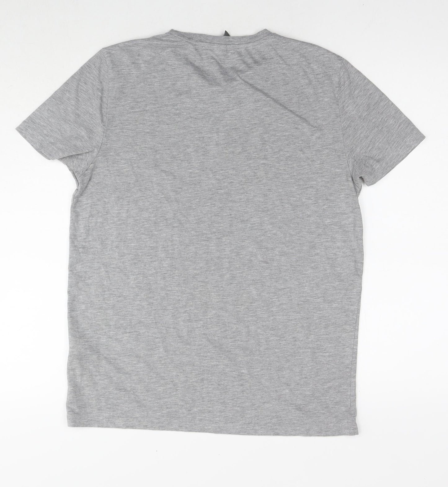 ASOS Womens Grey Polyester Basic T-Shirt Size M Round Neck