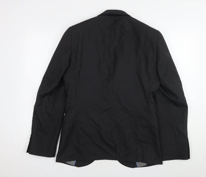 Next Mens Black Wool Jacket Suit Jacket Size 38 Regular