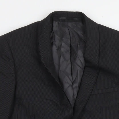 Next Mens Black Wool Jacket Suit Jacket Size 38 Regular