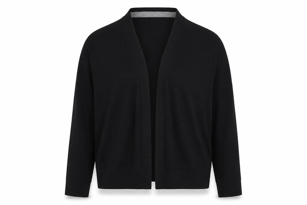 NEXT Womens Black V-Neck Cotton Cape Jumper Size 12