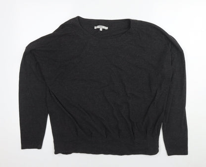 Next Womens Grey Round Neck Polyester Pullover Jumper Size 12