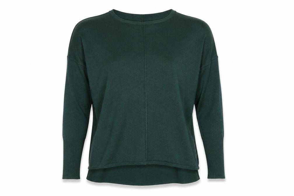 Marks & Spencer Womens Green Round Neck Acrylic Pullover Jumper Size XS