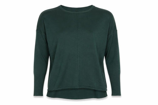 Marks & Spencer Womens Green Round Neck Acrylic Pullover Jumper Size XS