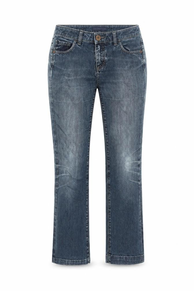 Trussardi Jeans Womens Blue Cotton Straight Jeans Size 30 in L29.5 in Regular Zip