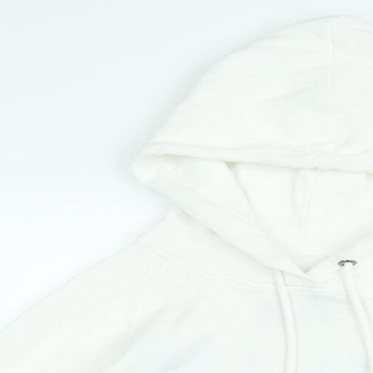 Jack Wills Womens White Cotton Pullover Hoodie Size 12 Pullover - Jack Wills Fabulously British
