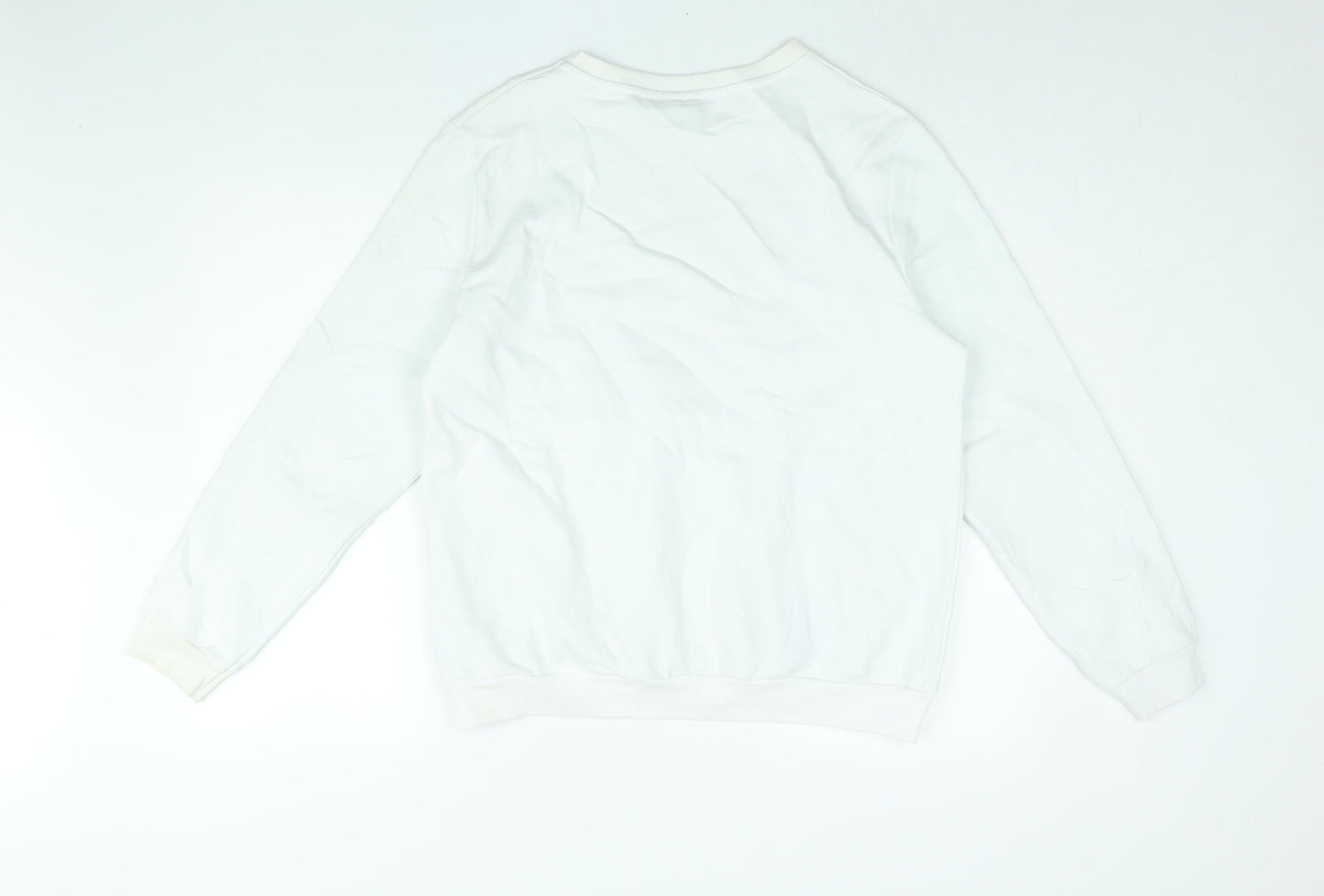 Stranger Things Womens White Cotton Pullover Sweatshirt Size 12 Pullover - Size 12-14