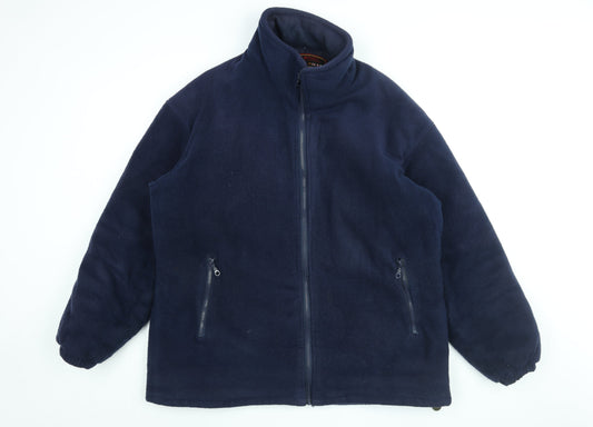 High Mount Mens Blue Jacket Size XL Zip